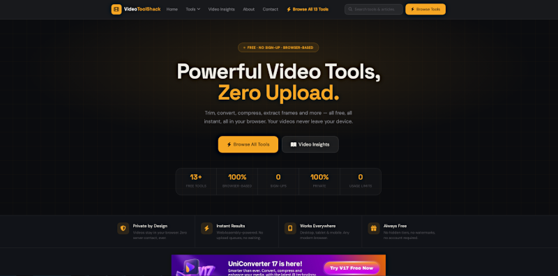 VideoToolShack.com screenshot